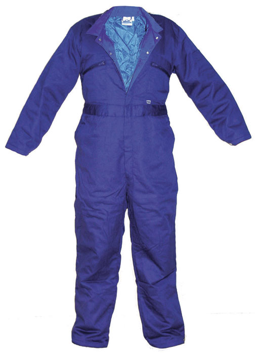 Blue Castle 377//NV-L Large Quilted Boilersuit Coverall Blue